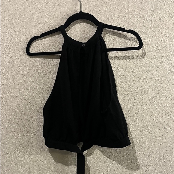 Wilfred Candence Black Halter Tie Back Tank Women’s Large - Picture 4 of 4